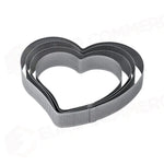 FASCIA INOX MICROFORATA A FORMA DI CUORE 210 X 225 X H 35 MM - 14/16 PORZIONI - XF32 - PAVONI ITALIA - ATTREZZATURA