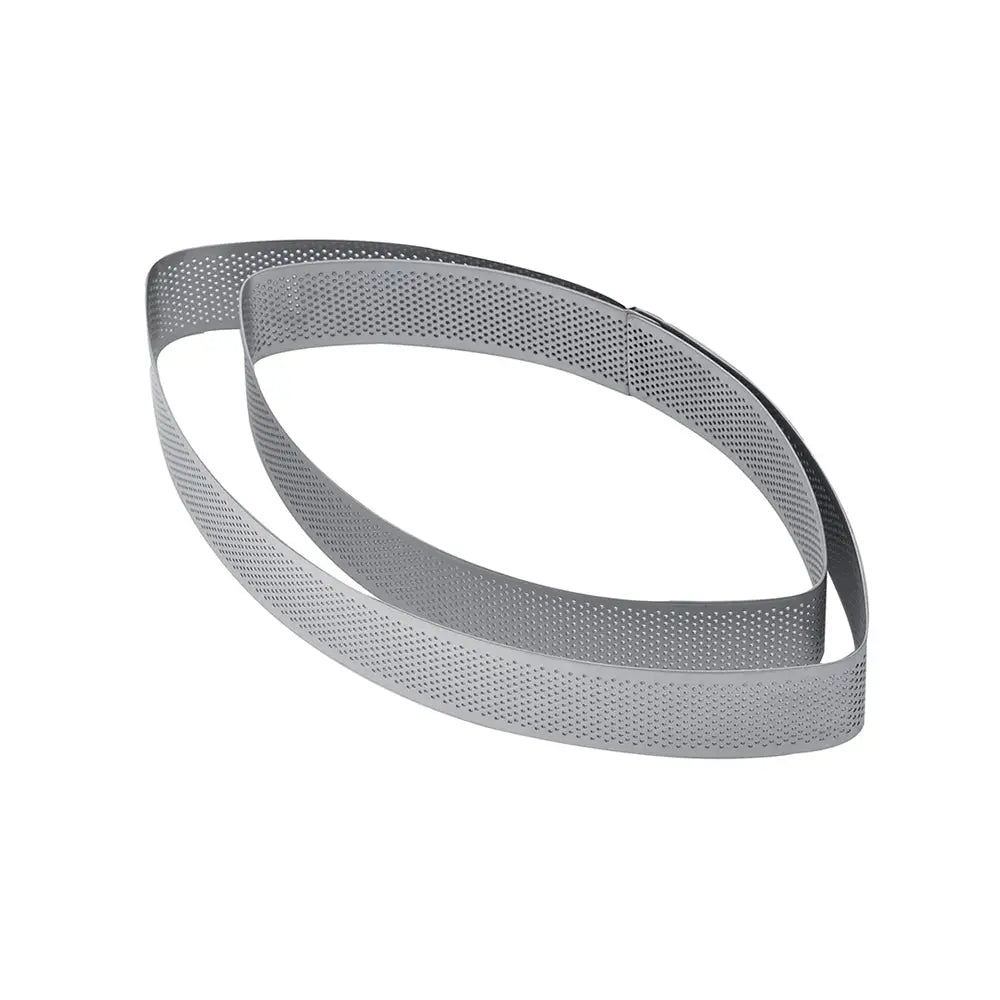 FASCIA INOX MICROFORATA ELLISSE 210 X 115 X H 35 MM - 2/4 PORZIONI - XF20 - PAVONI ITALIA - ATTREZZATURA PROFESSIONALE