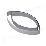 FASCIA INOX MICROFORATA ELLISSE 270 X 150 X H 20 MM - 6/8 PORZIONI - XF23 - PAVONI ITALIA - ATTREZZATURA PROFESSIONALE
