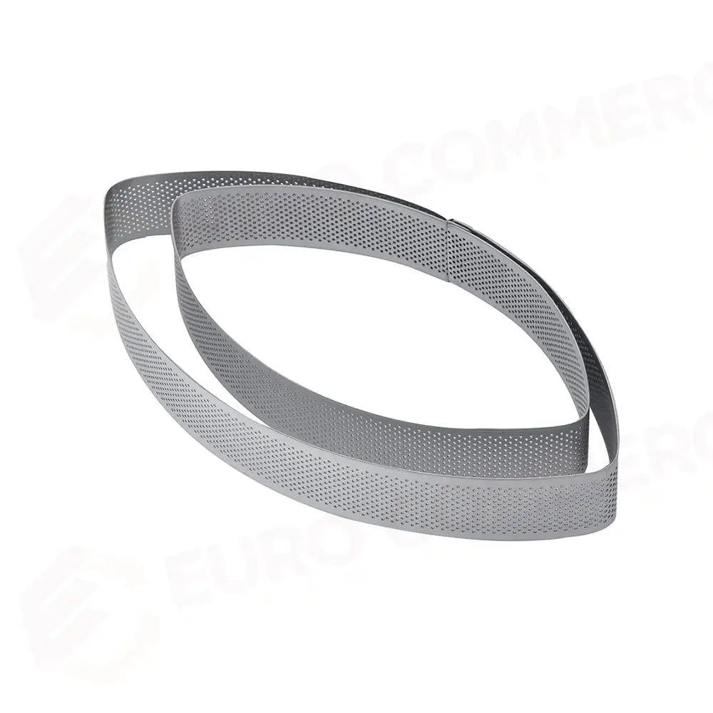 FASCIA INOX MICROFORATA ELLISSE 270 X 150 X H 20 MM - 6/8 PORZIONI - XF23 - PAVONI ITALIA - ATTREZZATURA PROFESSIONALE