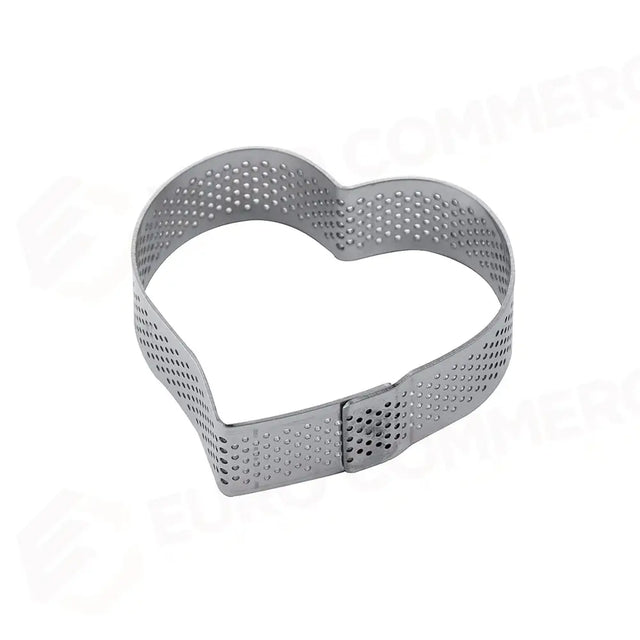 FASCIA INOX MICROFORATA MONOPORZIONE A FORMA DI CUORE 75 X 70 X H 20 MM - XF14 - PAVONI ITALIA