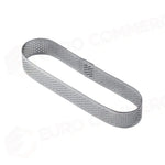 FASCIA INOX MICROFORATA MONOPORZIONE ÉCLAIR 125 X 30 X H 20 MM - XF15 - PAVONI ITALIA - ATTREZZATURA PROFESSIONALE