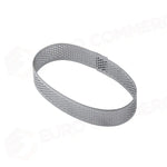 FASCIA INOX MICROFORATA MONOPORZIONE OVALE 95 X 55 X H 20 MM - XF12 - PAVONI ITALIA - ATTREZZATURA PROFESSIONALE