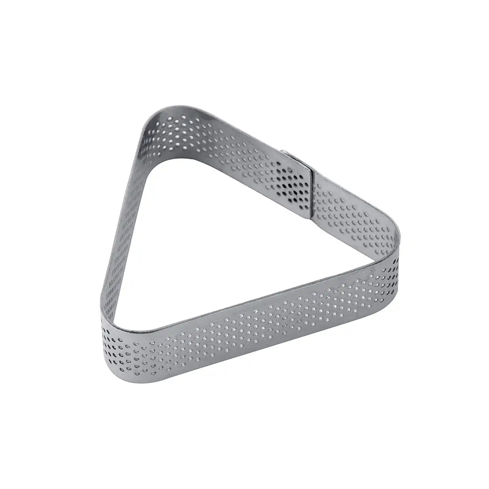 FASCIA INOX MICROFORATA MONOPORZIONE TRIANGOLARE 85 X 75 X H 20 MM - XF16 - PAVONI ITALIA - ATTREZZATURA PROFESSIONALE