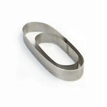 FASCIA INOX MICROFORATA OVALE 190 X 70 X H 20 MM - 2/4 PORZIONI - XFO197020 - PAVONI ITALIA - ATTREZZATURA PROFESSIONALE