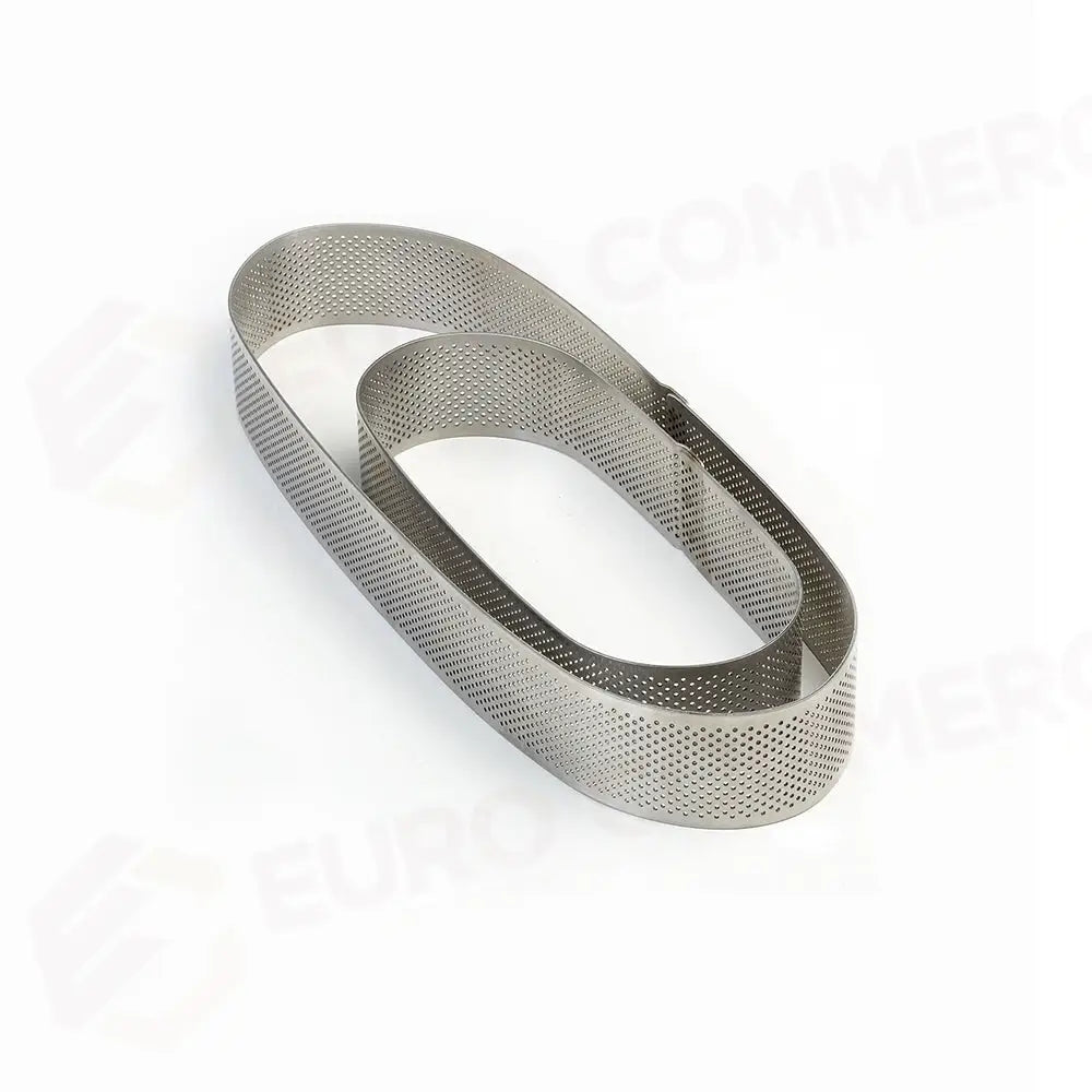 FASCIA INOX MICROFORATA OVALE 190 X 70 X H 35 MM - 2/4 PORZIONI - XFO197035 - PAVONI ITALIA - ATTREZZATURA PROFESSIONALE