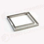 FASCIA INOX MICROFORATA QUADRATA 190 X 190 X H 20 MM - 6/8 PORZIONI - XF191920 - PAVONI ITALIA - ATTREZZATURA