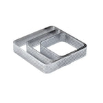 FASCIA INOX MICROFORATA QUADRATA ANGOLI ARROTONDATI 105 X 105 X H 20 MM - XF02 - PAVONI ITALIA - ATTREZZATURA