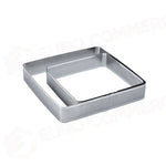 FASCIA INOX MICROFORATA QUADRATA ANGOLI ARROTONDATI 190 X 190 X H 35 MM - 6/8 PORZIONI - XF06 - PAVONI ITALIA