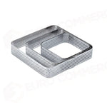 FASCIA INOX MICROFORATA QUADRATA ANGOLI ARROTONDATI 65 X 65 X H 20 MM - XF656520 - PAVONI ITALIA - ATTREZZATURA