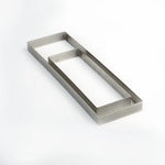 FASCIA INOX MICROFORATA RETTANGOLARE 190 X 80 X H 20 MM - 2/4 PORZIONI - XF197020 - PAVONI ITALIA - ATTREZZATURA