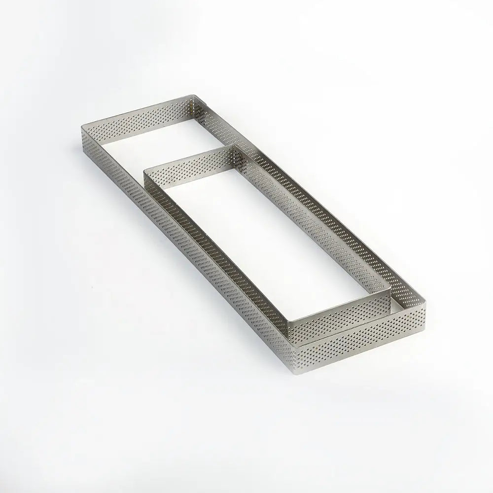 FASCIA INOX MICROFORATA RETTANGOLARE 190 X 80 X H 20 MM - 2/4 PORZIONI - XF197020 - PAVONI ITALIA - ATTREZZATURA