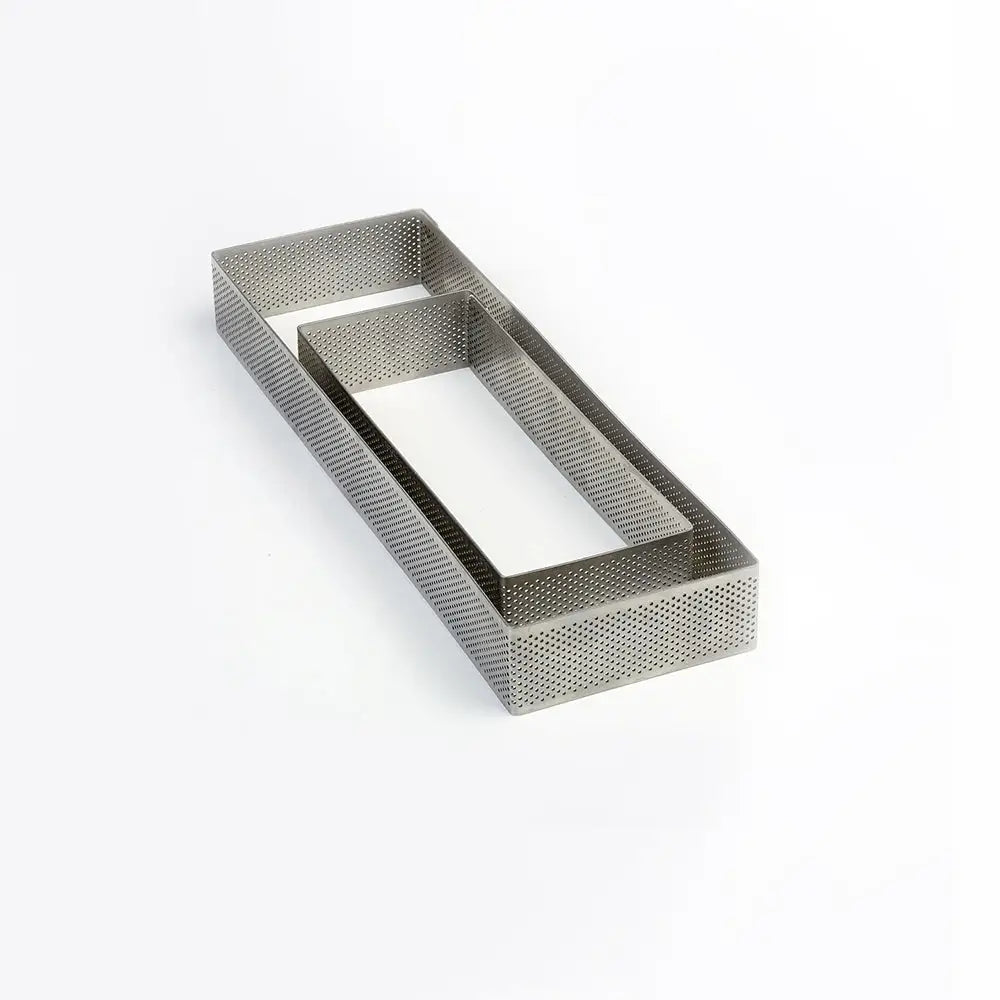 FASCIA INOX MICROFORATA RETTANGOLARE 190 X 80 X H 35 MM - 2/4 PORZIONI - XF197035 - PAVONI ITALIA - ATTREZZATURA