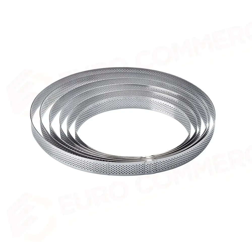 FASCIA INOX MICROFORATA ROTONDA Ø 150 X H 20 MM - 2/4 PORZIONI - XF1520 - PAVONI ITALIA - ATTREZZATURA PROFESSIONALE