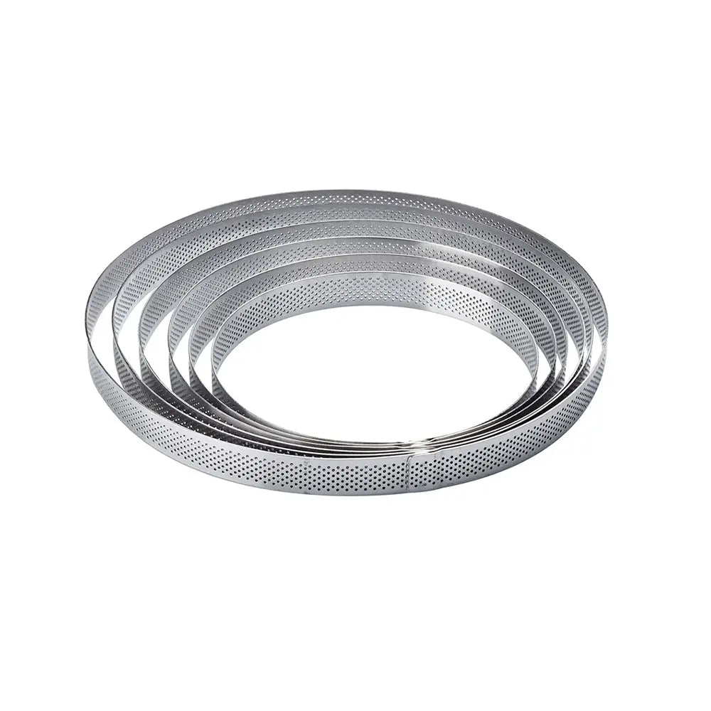 FASCIA INOX MICROFORATA ROTONDA Ø 170 X H 20 MM - 4/6 PORZIONI - XF1720 - PAVONI ITALIA - ATTREZZATURA PROFESSIONALE