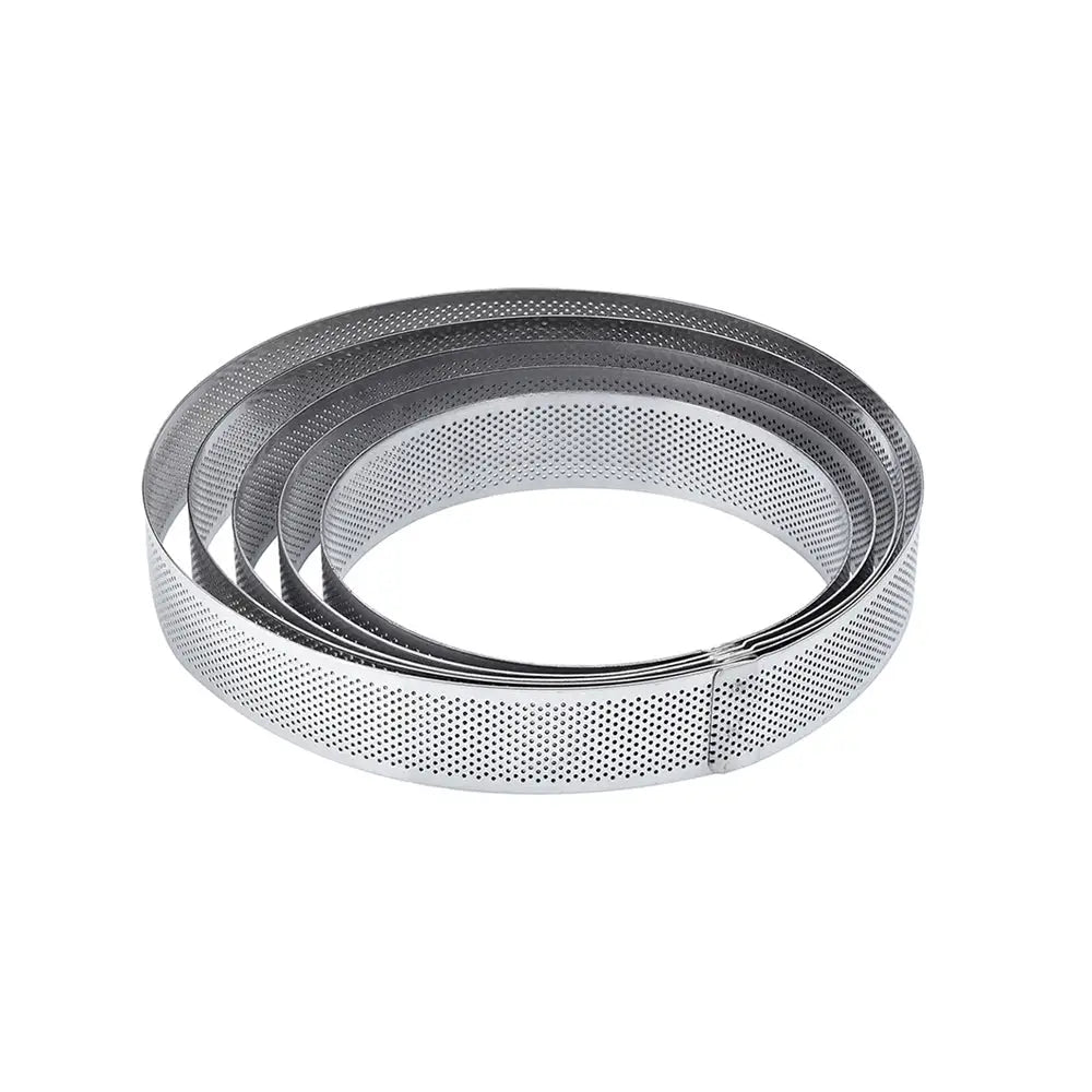 FASCIA INOX MICROFORATA ROTONDA Ø 170 X H 35 MM - 4/6 PORZIONI - XF1735 - PAVONI ITALIA - ATTREZZATURA PROFESSIONALE