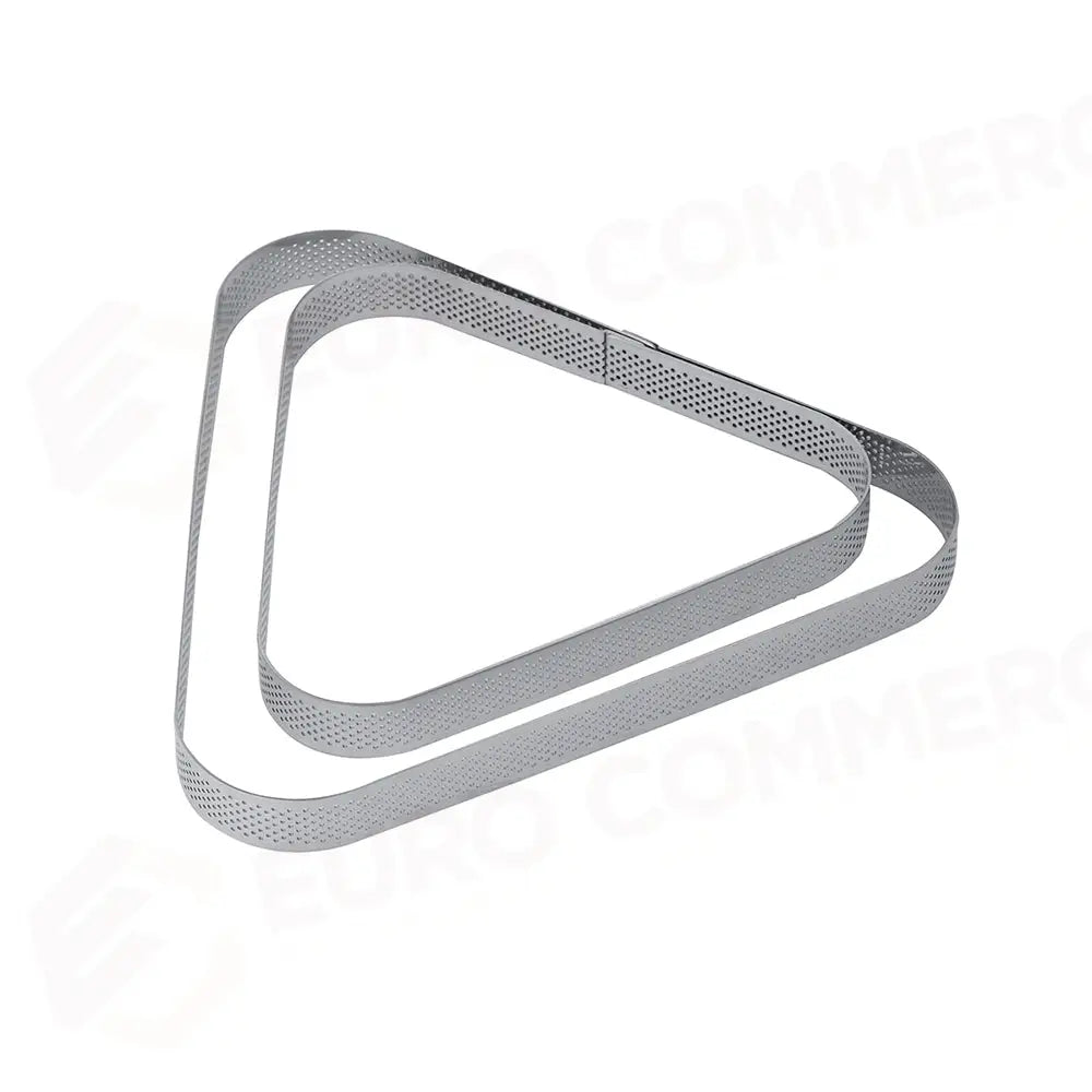 FASCIA INOX MICROFORATA TRIANGOLARE 160 X 175 X H 20 MM - 2/4 PORZIONI - XF17 - PAVONI ITALIA - ATTREZZATURA