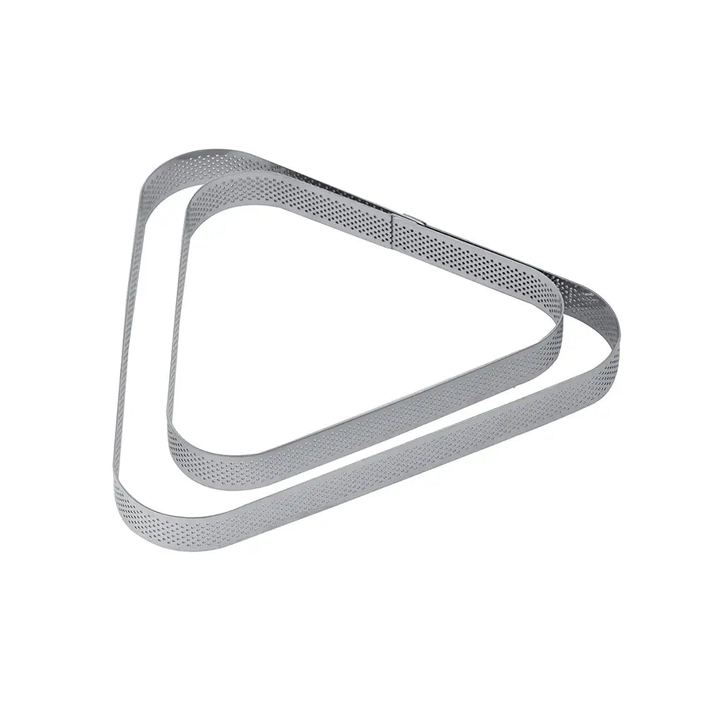 FASCIA INOX MICROFORATA TRIANGOLARE 200 X 220 X H 20 MM - 8/10 PORZIONI - XF21 - PAVONI ITALIA - ATTREZZATURA