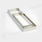 FASCIA INOX RETTANGOLARE 280 X 80 X H 20 MM - X288020 - PAVONI ITALIA - ATTREZZATURA PROFESSIONALE