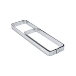FASCIA INOX RETTANGOLARE ANGOLI ARROTONDATI 180 X 60 X H 20 MM - X07 - PAVONI ITALIA - ATTREZZATURA PROFESSIONALE