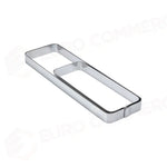 FASCIA INOX RETTANGOLARE ANGOLI ARROTONDATI 280 X 80 X H 20 MM - X08 - PAVONI ITALIA - ATTREZZATURA PROFESSIONALE
