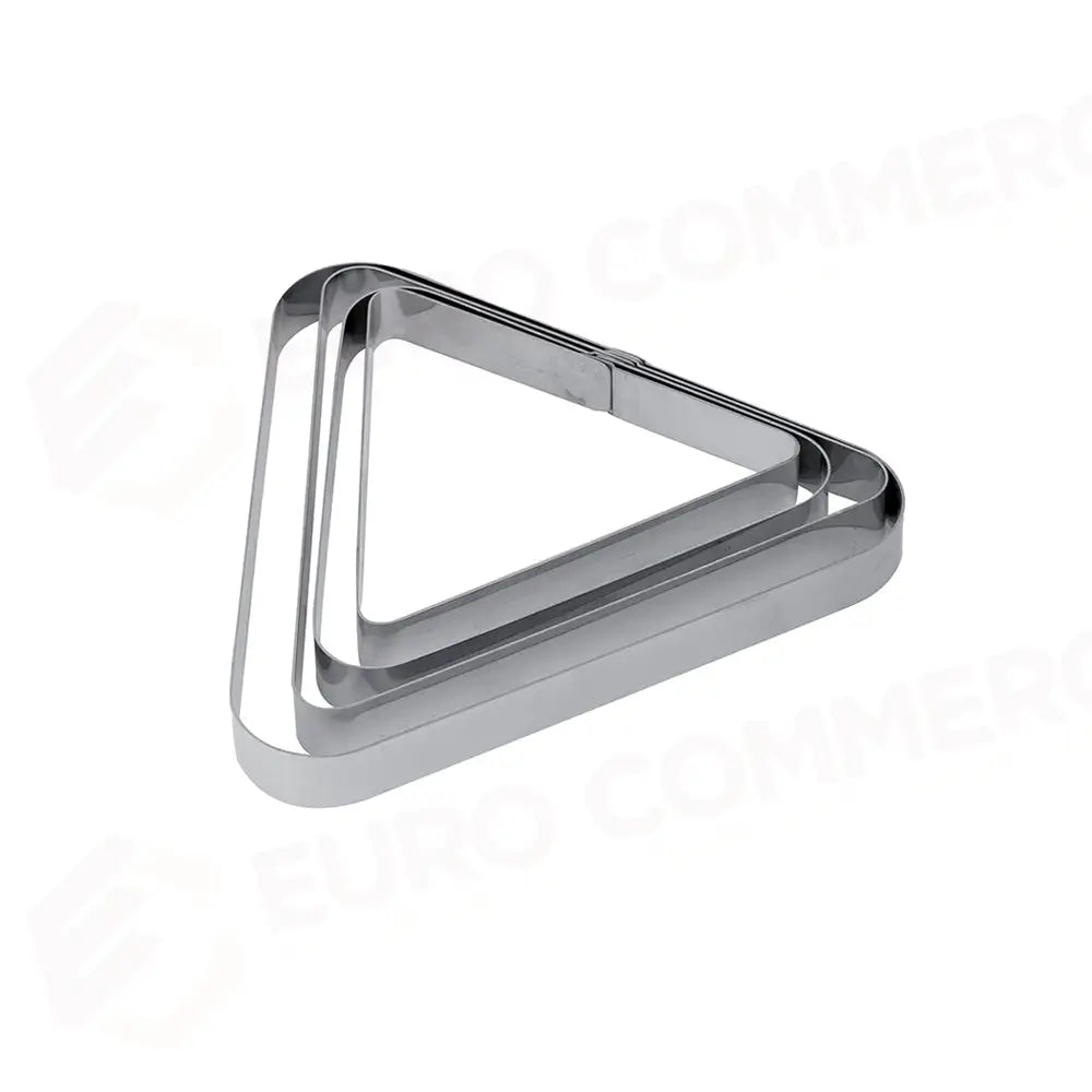 FASCIA INOX TRIANGOLARE 150 X 130 X H 20 MM - X24 - PAVONI ITALIA - ATTREZZATURA PROFESSIONALE