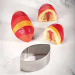 FASCIA MICROFORATA IN ACCIAIO PER VIENNOISERIE BY JOHAN MARTIN - FORMA ELLISSE MM 125X74X45 H - XF52 - PAVONI ITALIA