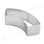 FASCIA MICROFORATA IN ACCIAIO PER VIENNOISERIE BY JOHAN MARTIN - FORMA MEZZALUNA MM 157X50X4 - XF56 - PAVONI ITALIA