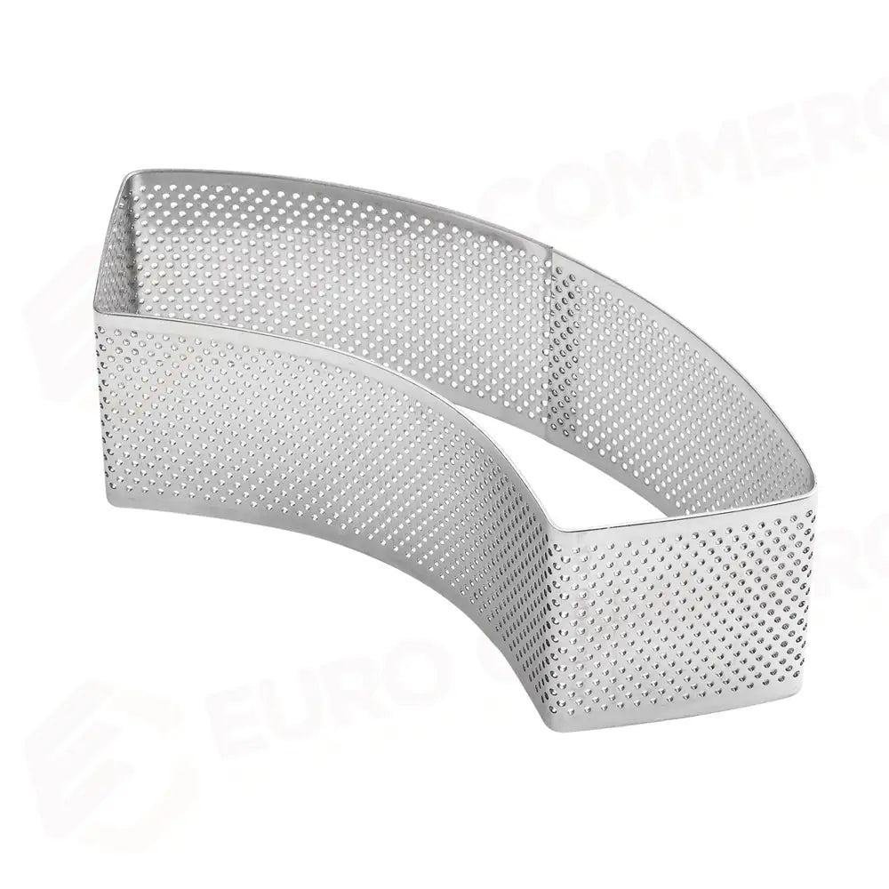 FASCIA MICROFORATA IN ACCIAIO PER VIENNOISERIE BY JOHAN MARTIN - FORMA MEZZALUNA MM 157X50X4 - XF56 - PAVONI ITALIA