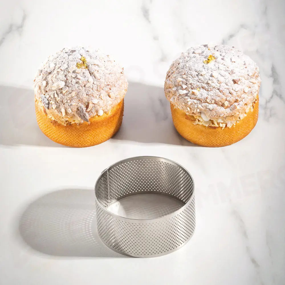 FASCIA MICROFORATA IN ACCIAIO PER VIENNOISERIE BY JOHAN MARTIN - FORMA CERCHIO Ø MM 90X45 H - XF53 - PAVONI ITALIA