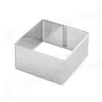 FASCIA MICROFORATA IN ACCIAIO PER VIENNOISERIE BY JOHAN MARTIN - FORMA QUADRATO MM 80X80X45 H - XF57 - PAVONI ITALIA