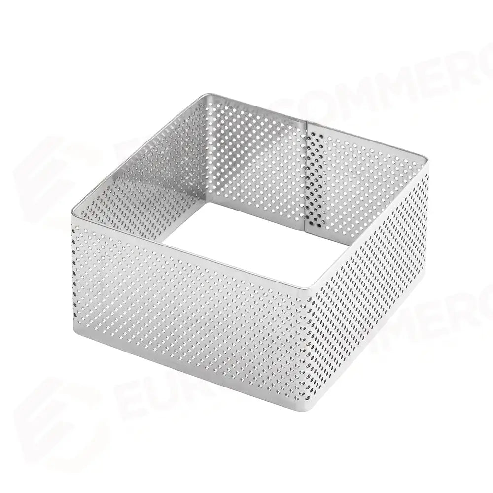 FASCIA MICROFORATA IN ACCIAIO PER VIENNOISERIE BY JOHAN MARTIN - FORMA QUADRATO MM 80X80X45 H - XF57 - PAVONI ITALIA