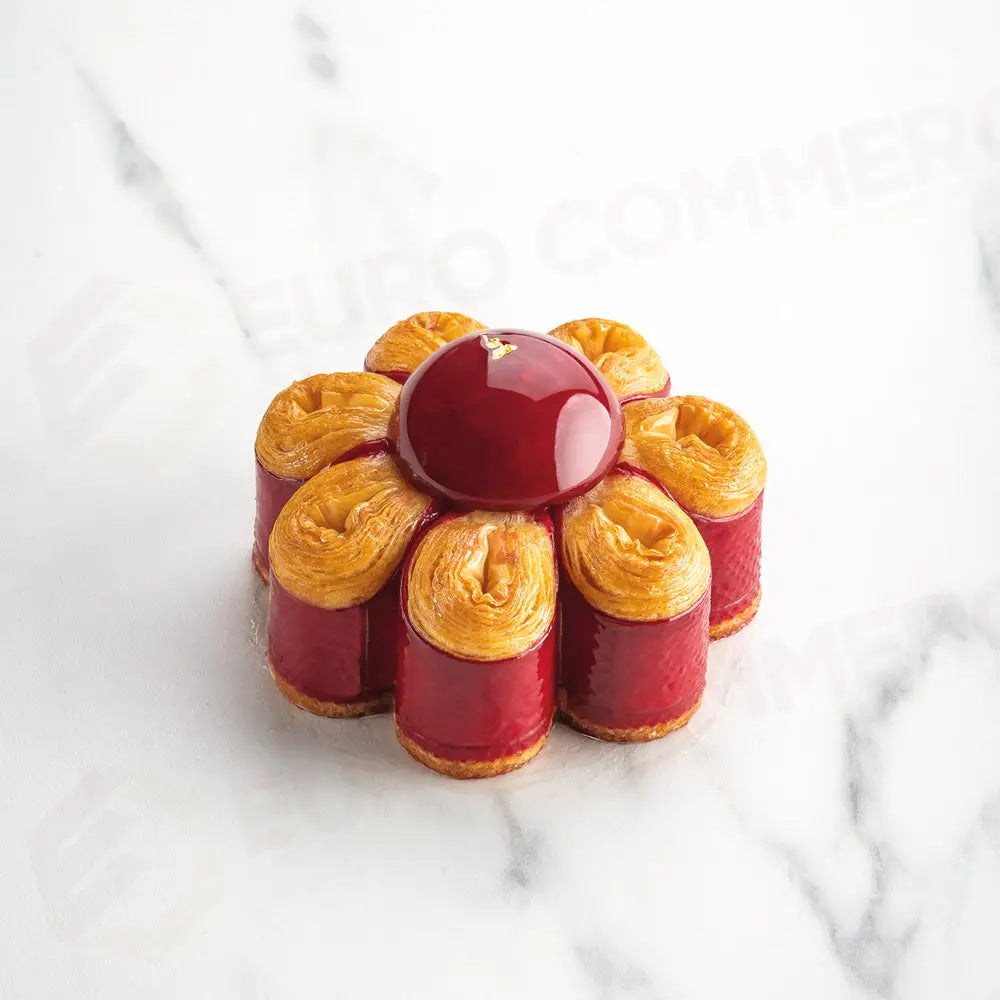 FASCIA MICROFORATA IN ACCIAIO PER VIENNOISERIE BY JOHAN MARTIN - FORMA FIORE Ø MM 100X45 H - XF51 - PAVONI ITALIA