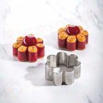 FASCIA MICROFORATA IN ACCIAIO PER VIENNOISERIE BY JOHAN MARTIN - FORMA FIORE Ø MM 100X45 H - XF51 - PAVONI ITALIA