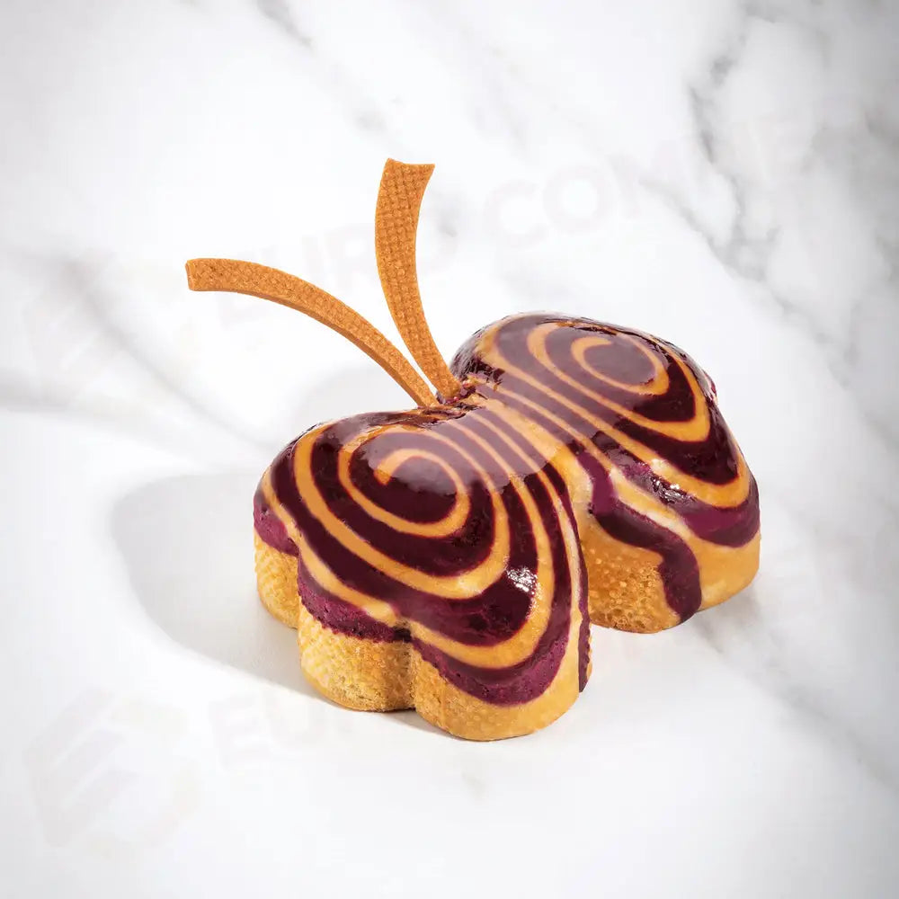 FASCIA MICROFORATA IN ACCIAIO PER VIENNOISERIE BY JOHAN MARTIN - FORMA FARFALLA MM 109X82X45 H - XF55 - PAVONI ITALIA