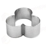 FASCIA MICROFORATA IN ACCIAIO PER VIENNOISERIE BY JOHAN MARTIN - FORMA TRIFOGLIO MM 102X98X45 H - XF54 - PAVONI ITALIA