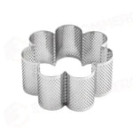FASCIA MICROFORATA IN ACCIAIO PER VIENNOISERIE BY JOHAN MARTIN - FORMA FIORE Ø MM 100X45 H - XF51 - PAVONI ITALIA