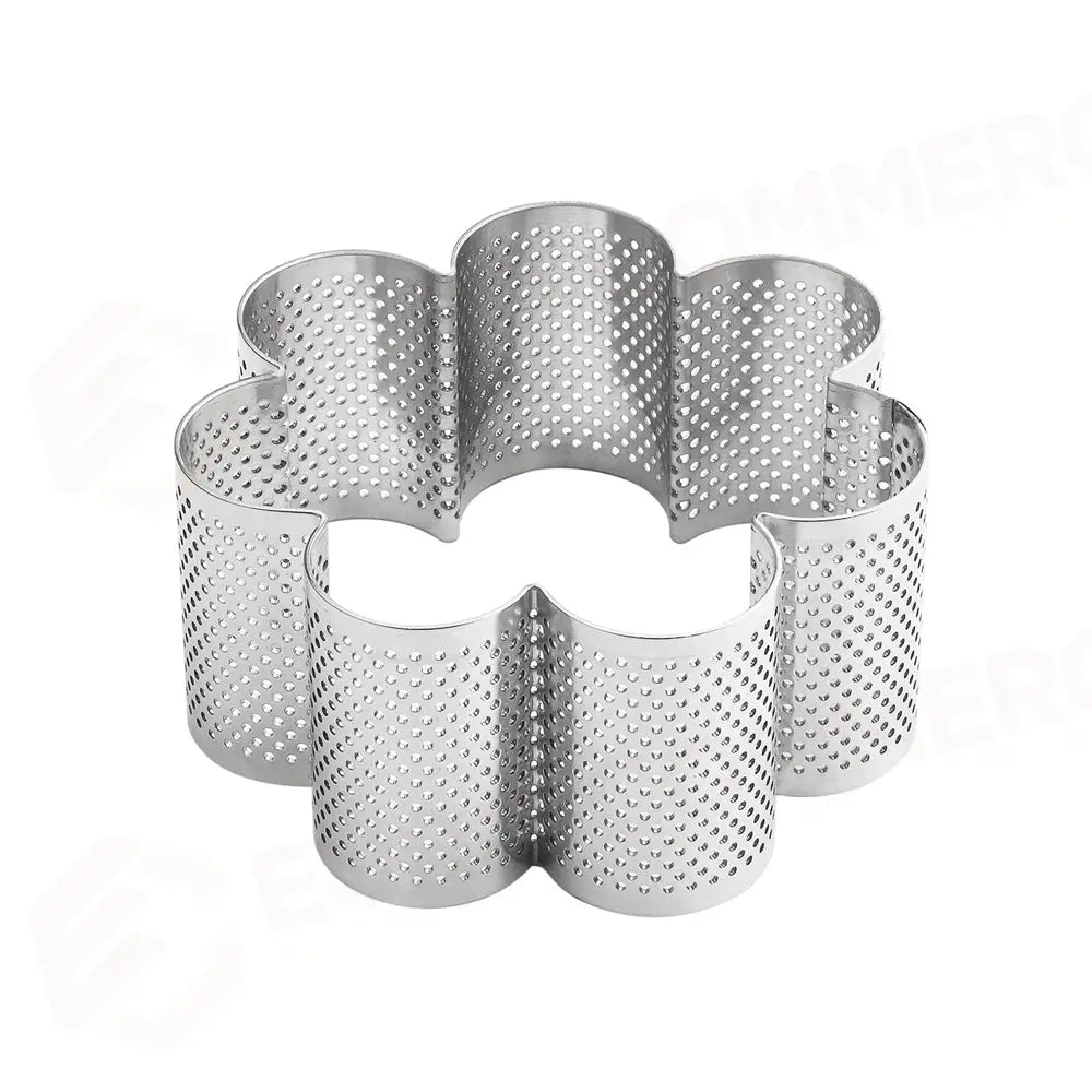 FASCIA MICROFORATA IN ACCIAIO PER VIENNOISERIE BY JOHAN MARTIN - FORMA FIORE Ø MM 100X45 H - XF51 - PAVONI ITALIA