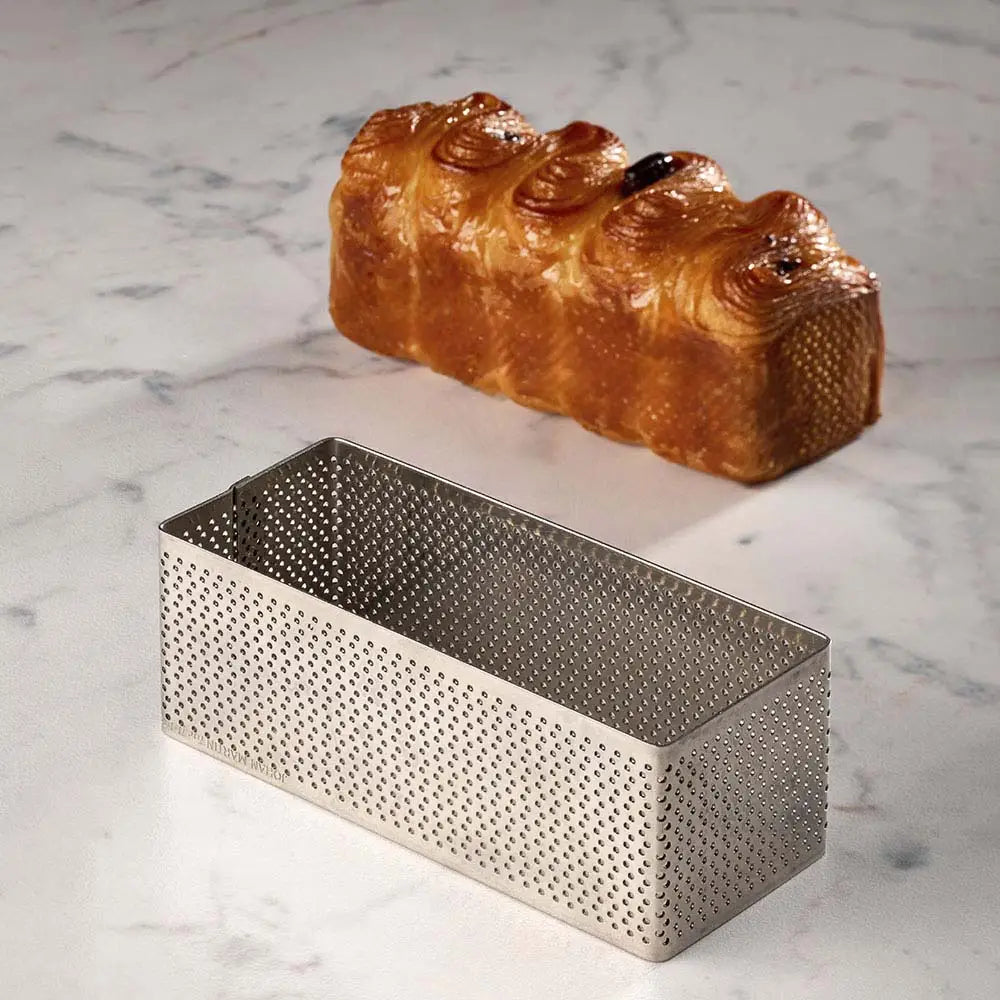 FASCIA MICROFORATA IN ACCIAIO PER VIENNOISERIE - FORMA RETTANGOLO MM 120X50X45 H - XF59 - PAVONI ITALIA - ATTREZZATURA