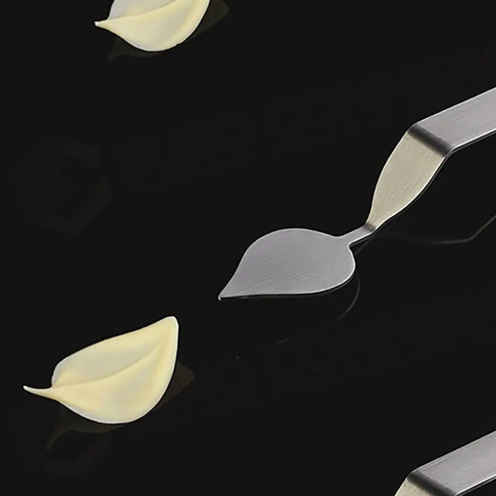 FLYCHOC ATTREZZO IN ACCIAIO INOX PER DECORAZIONI IN CIOCCOLATO - FOGLIA LARGA L 40 X 30 MM - CH3 - PAVONI ITALIA