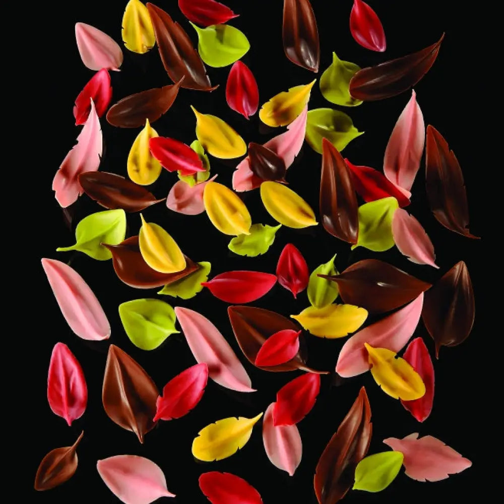 FLYCHOC ATTREZZO IN ACCIAIO INOX PER DECORAZIONI IN CIOCCOLATO - FOGLIA S 42 X 22 MM - CH4 - PAVONI ITALIA