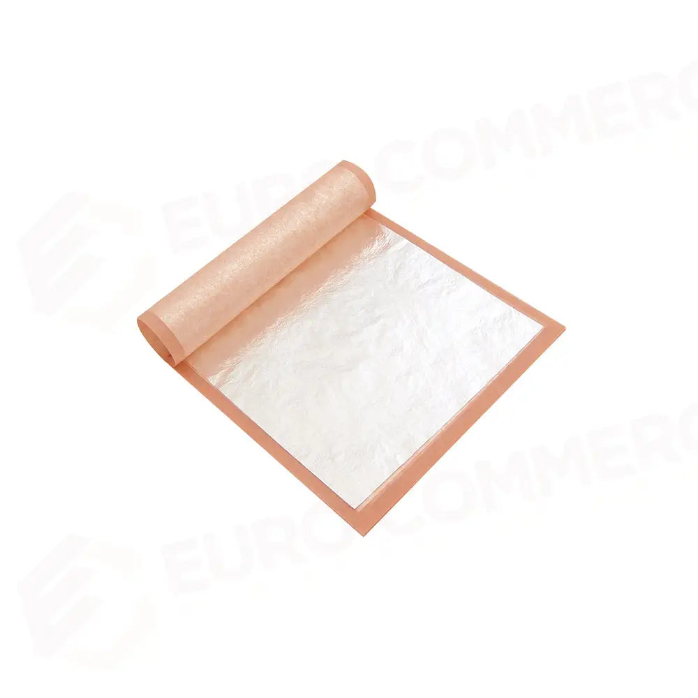 FOGLI D’ARGENTO 80X80 MM - 25 FOGLI OGNI CONFEZIONE - ARGENTO - PAVONI ITALIA - ATTREZZATURA PROFESSIONALE