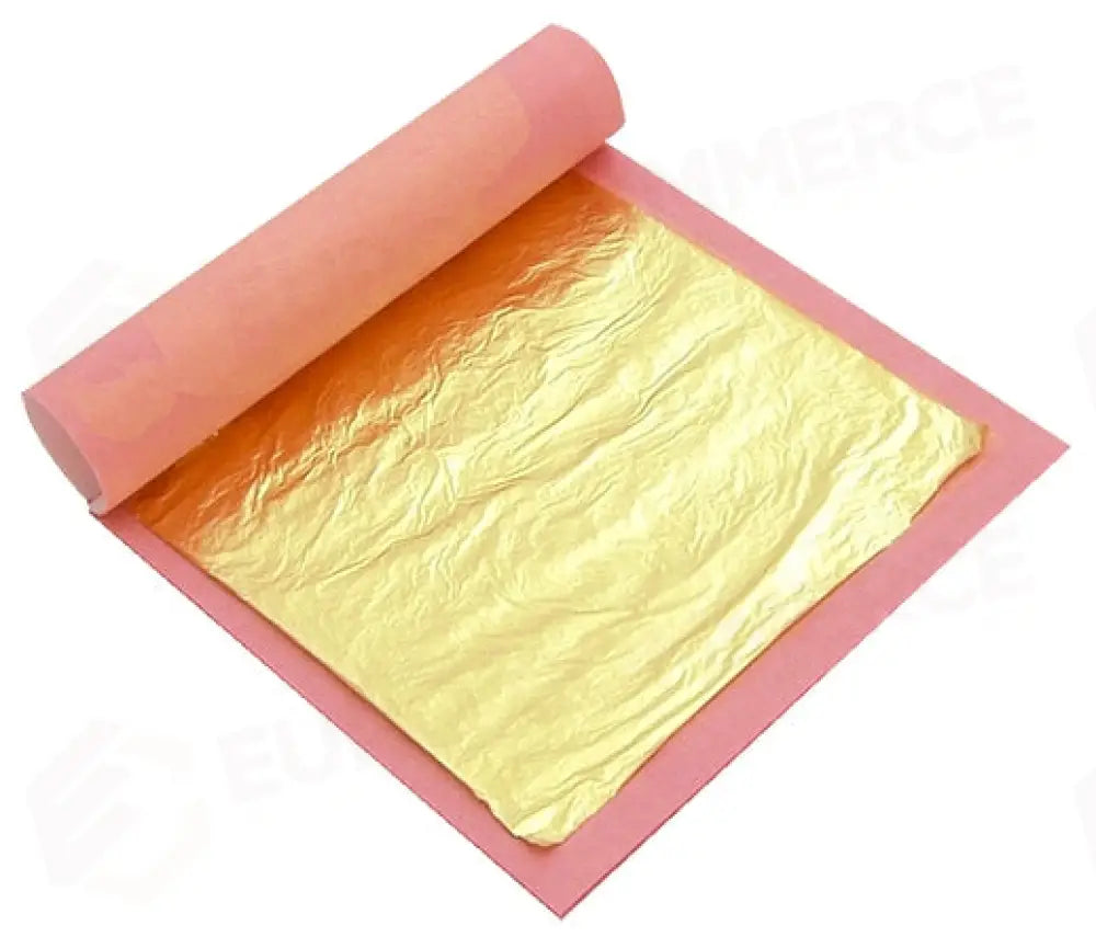 FOGLI D’ORO 80 X 80 MM - 25 FOGLI A CONFEZIONE - ORO - PAVONI ITALIA - ATTREZZATURA PROFESSIONALE