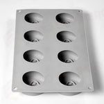 FOO’D STAMPO IN SILICONE MM 300X175 HALF APPLE DAVIDE OLDANI - 8 IMPRONTE MM 58X55X22 H VOL. ~ 50 ML - GG068S - PAVONI