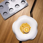 FOO’D STAMPO IN SILICONE MM 300X175 HALF ORANGE DAVIDE OLDANI - 8 IMPRONTE Ø MM 60X22 H - VOL. ~ 50 ML - GG071S