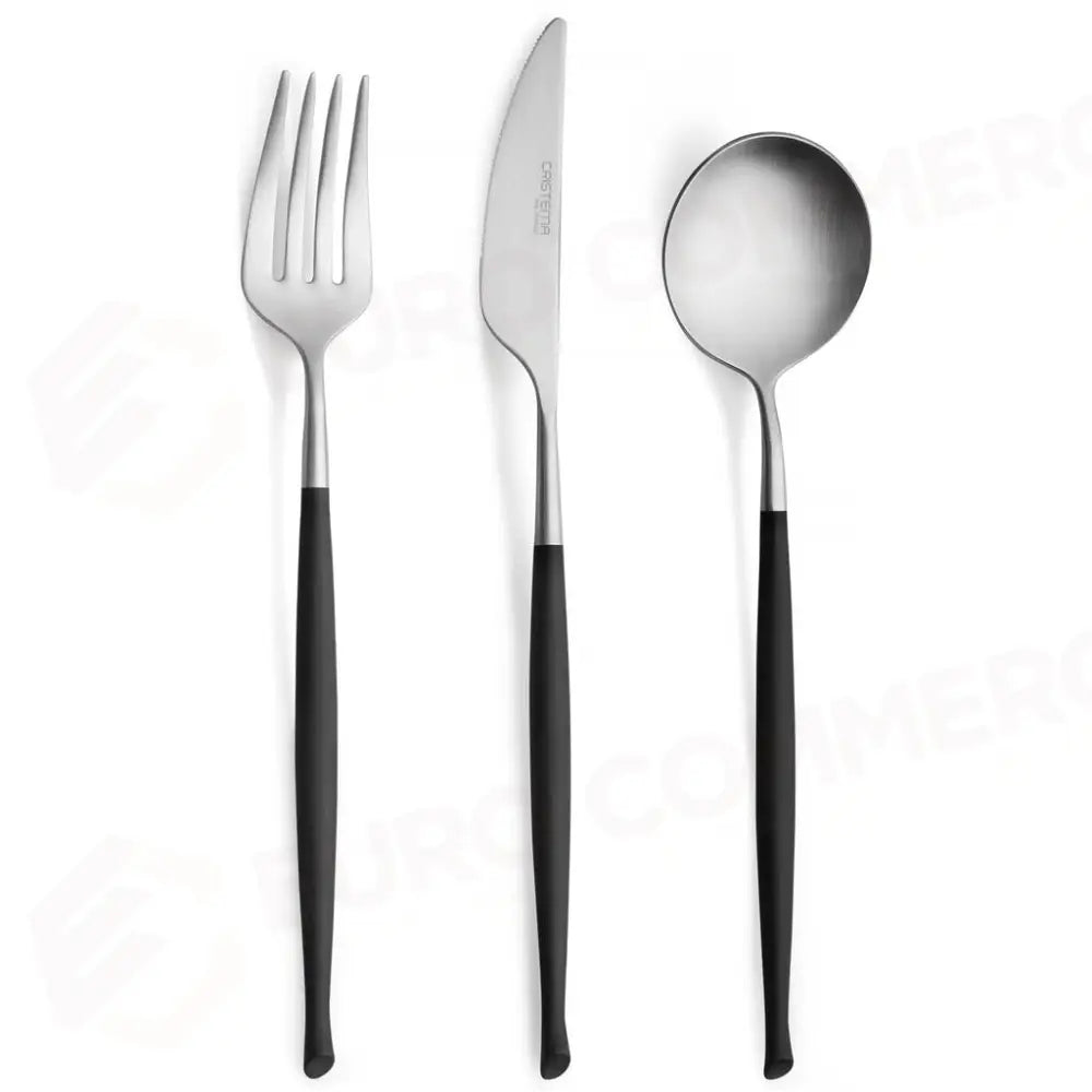 FORCHETTA TAVOLA INOX/NERO WAVE CRISTEMA - 13990036 - MEDRI