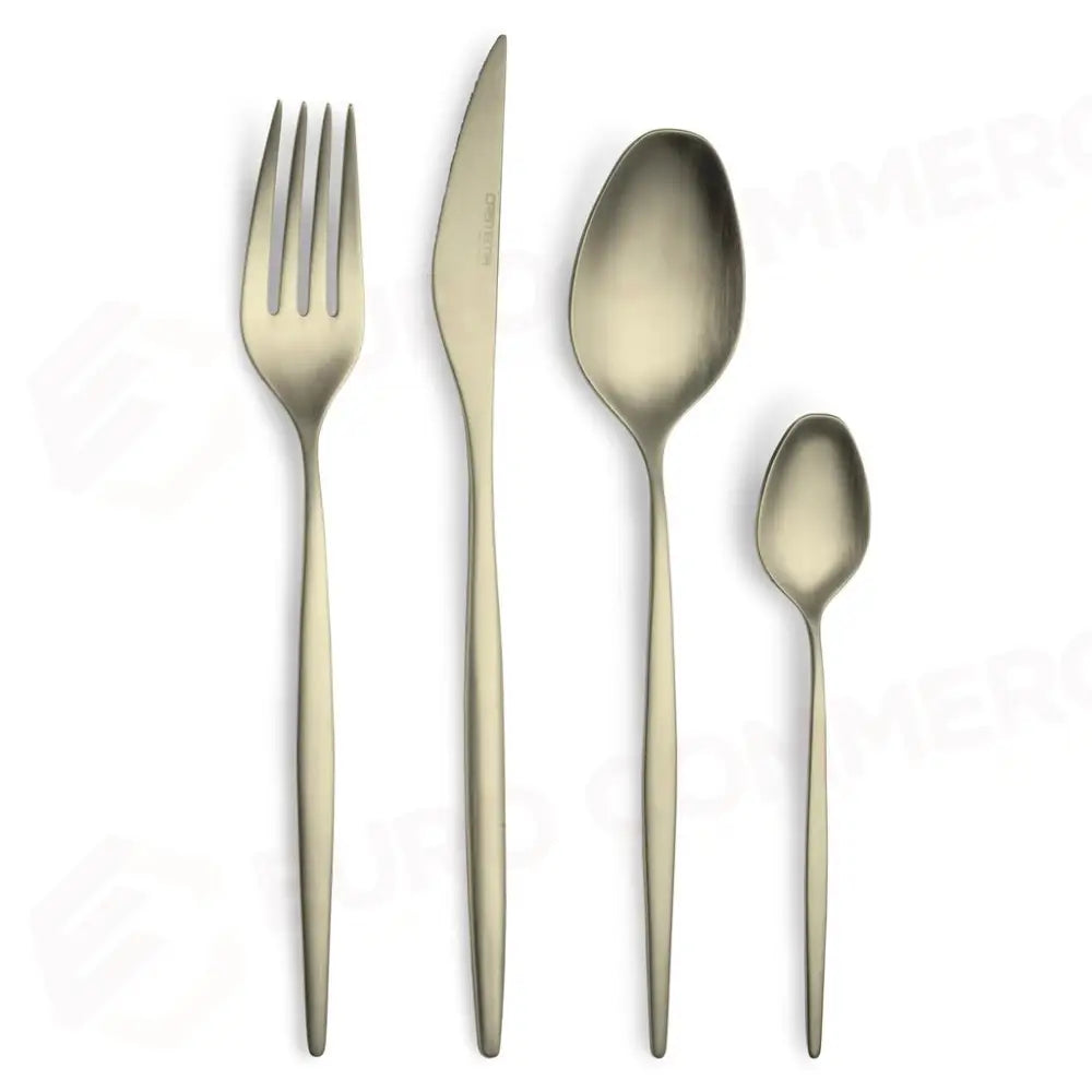 FORCHETTA TAVOLA WHITE GOLD SATINATO RABAT PP-19303-SATWG CRISTEMA - 13990012 - MEDRI