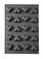 FORMA IN SILICONE CUORI 570X375X(H)35MM - 677254