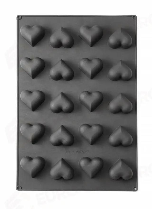 FORMA IN SILICONE CUORI, 570X375X(H)35MM - 677254