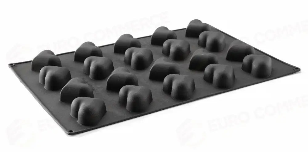 FORMA IN SILICONE CUORI 570X375X(H)35MM - HENDI